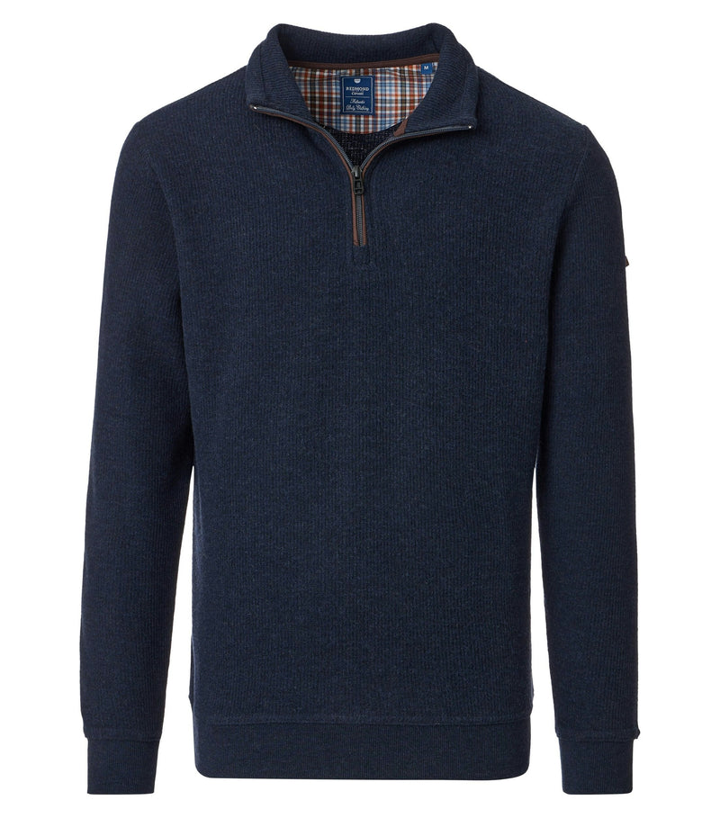 Troyer Zip Sweatshirt - Blue
