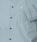 Print Short Sleeve Shirt - Blue