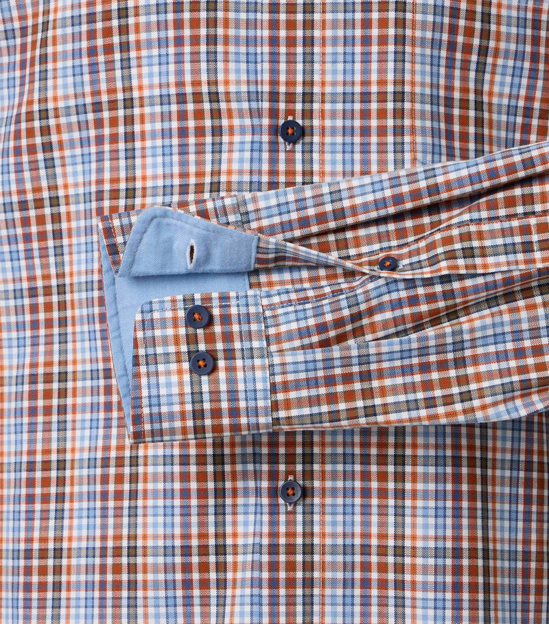 Twill Comfort Buttondown Shirt - Orange