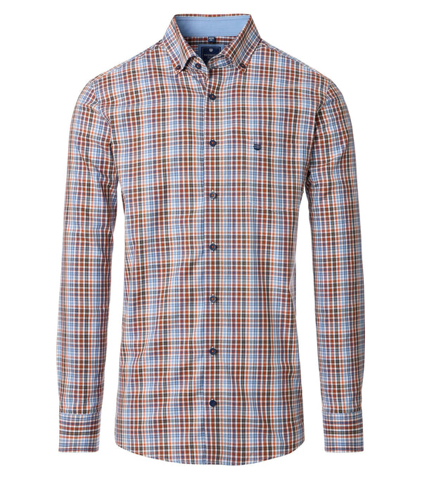 Twill Comfort Buttondown Shirt - Orange