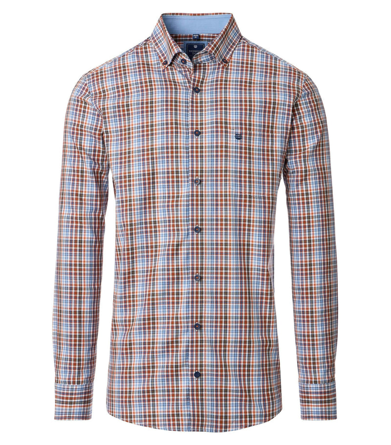 Twill Comfort Buttondown Shirt - Orange