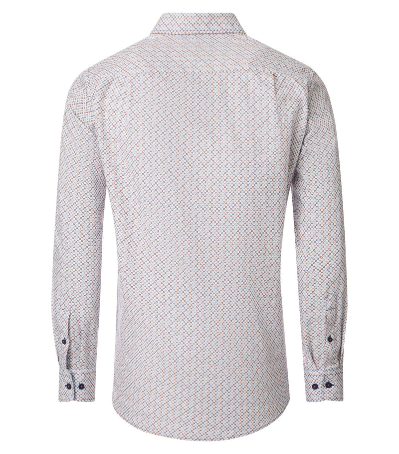 Print Comfort Buttondown Shirt - Orange