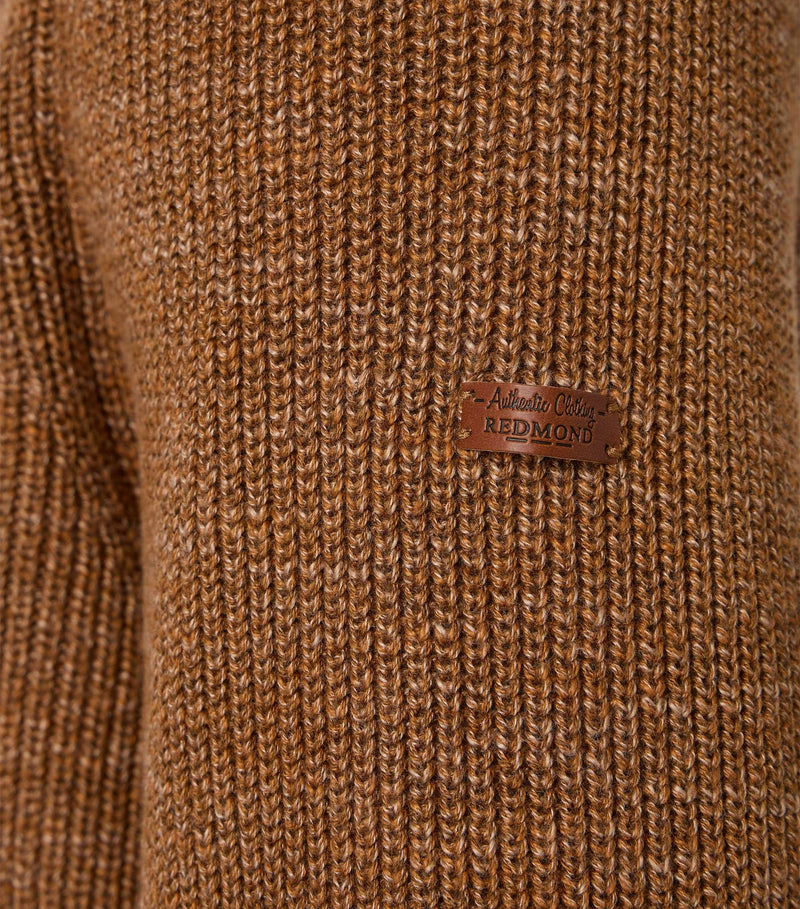 Troyer Zip Jumper - Brown