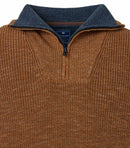 Troyer Zip Jumper - Brown