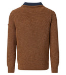 Troyer Zip Jumper - Brown