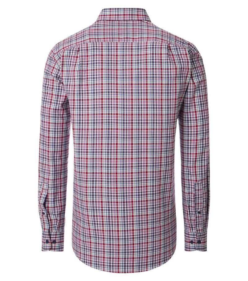 Twill Comfort Buttondown Shirt - Red