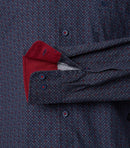 Print Comfort Buttondown Shirt - Red