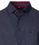 Print Comfort Buttondown Shirt - Red