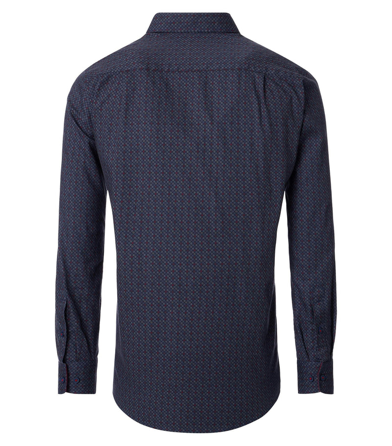 Print Comfort Buttondown Shirt - Red