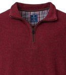 Troyer Zip Sweatshirt - Red