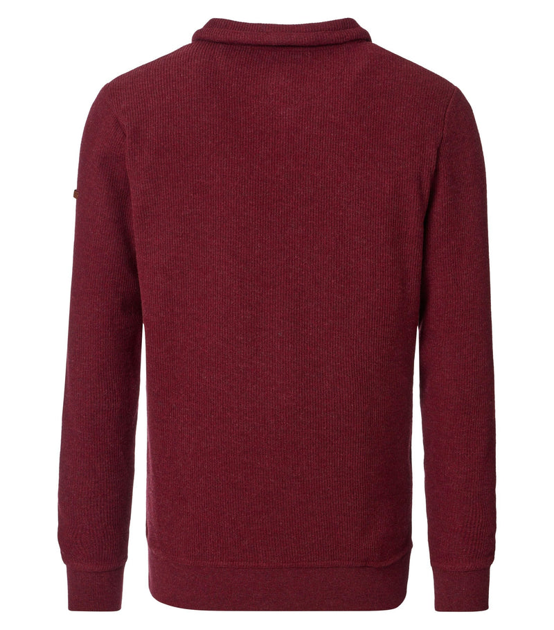 Troyer Zip Sweatshirt - Red