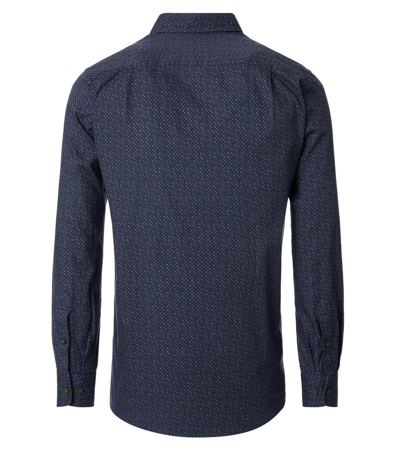 Print Comfort Buttondown Shirt - Green