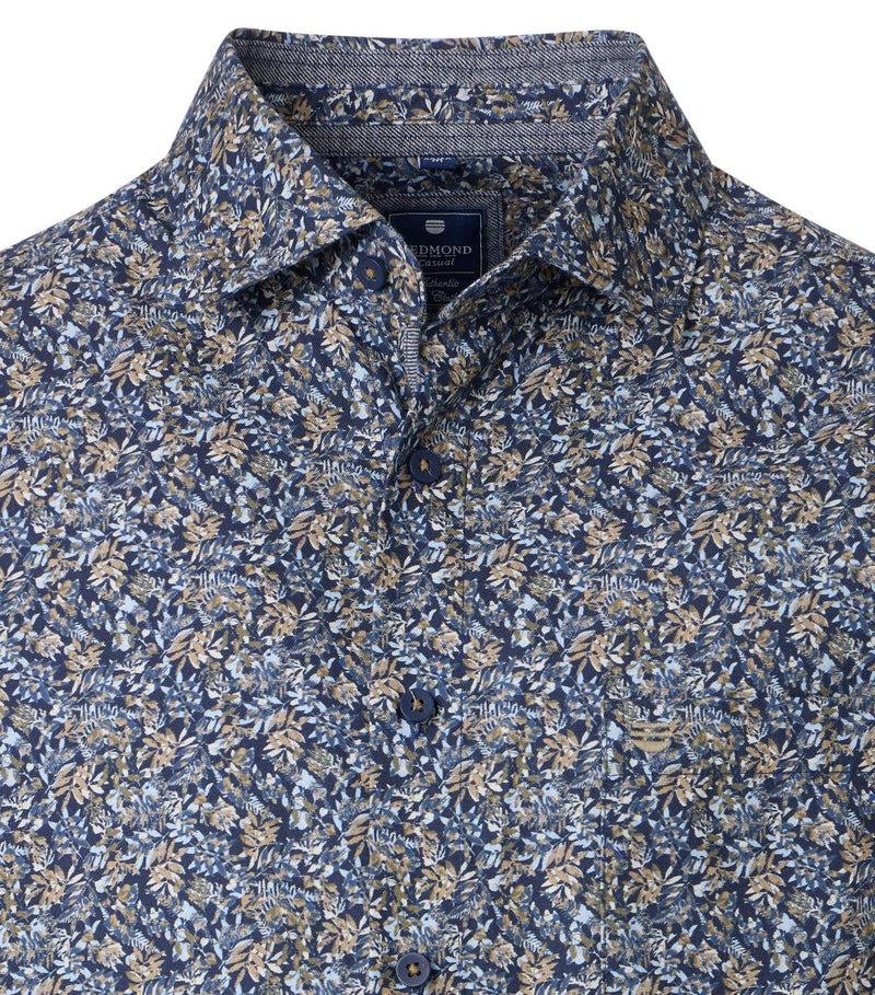 Print Comfort Buttondown Shirt - Green