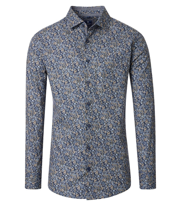 Print Comfort Buttondown Shirt - Green
