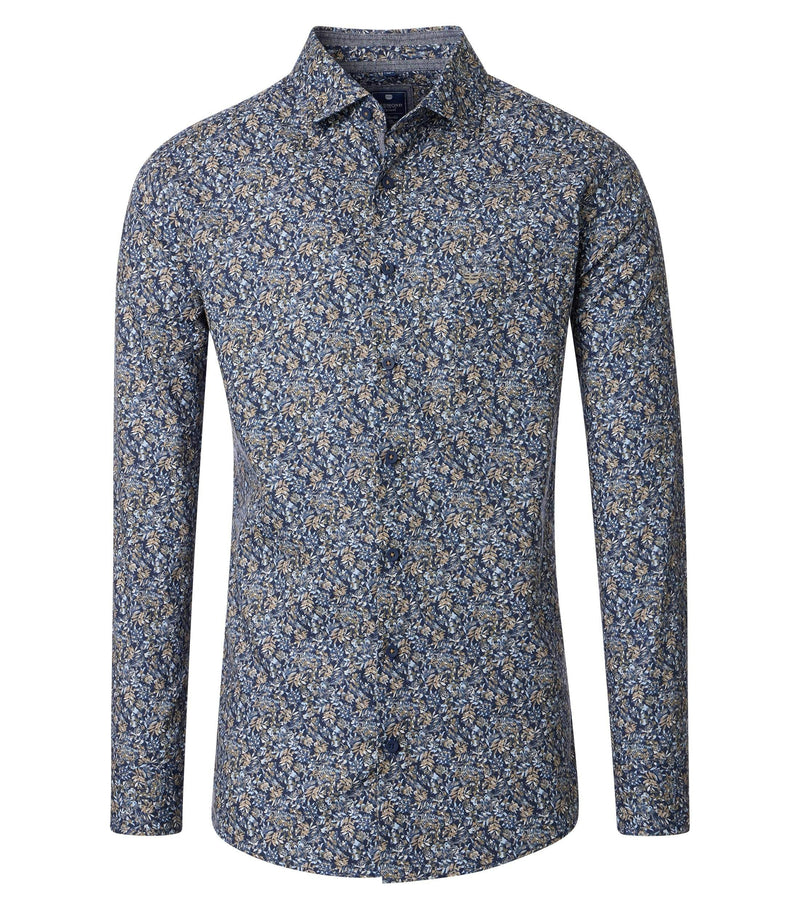Print Comfort Buttondown Shirt - Green