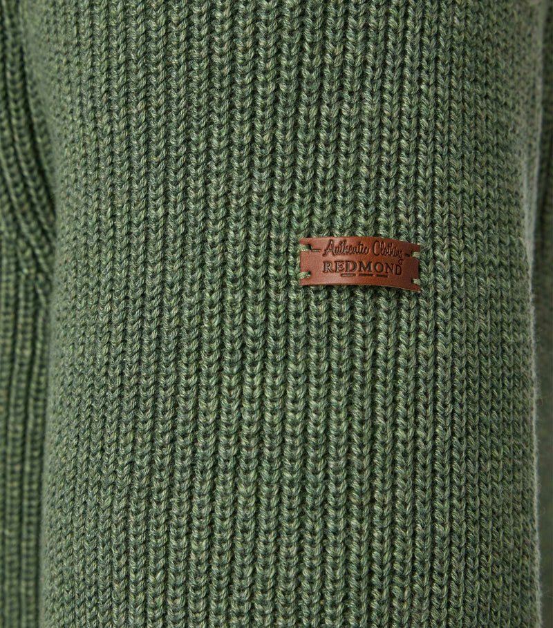 Troyer Zip Jumper - Green