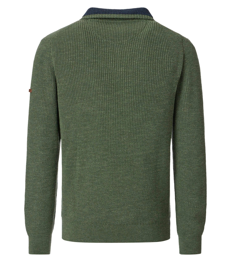 Troyer Zip Jumper - Green