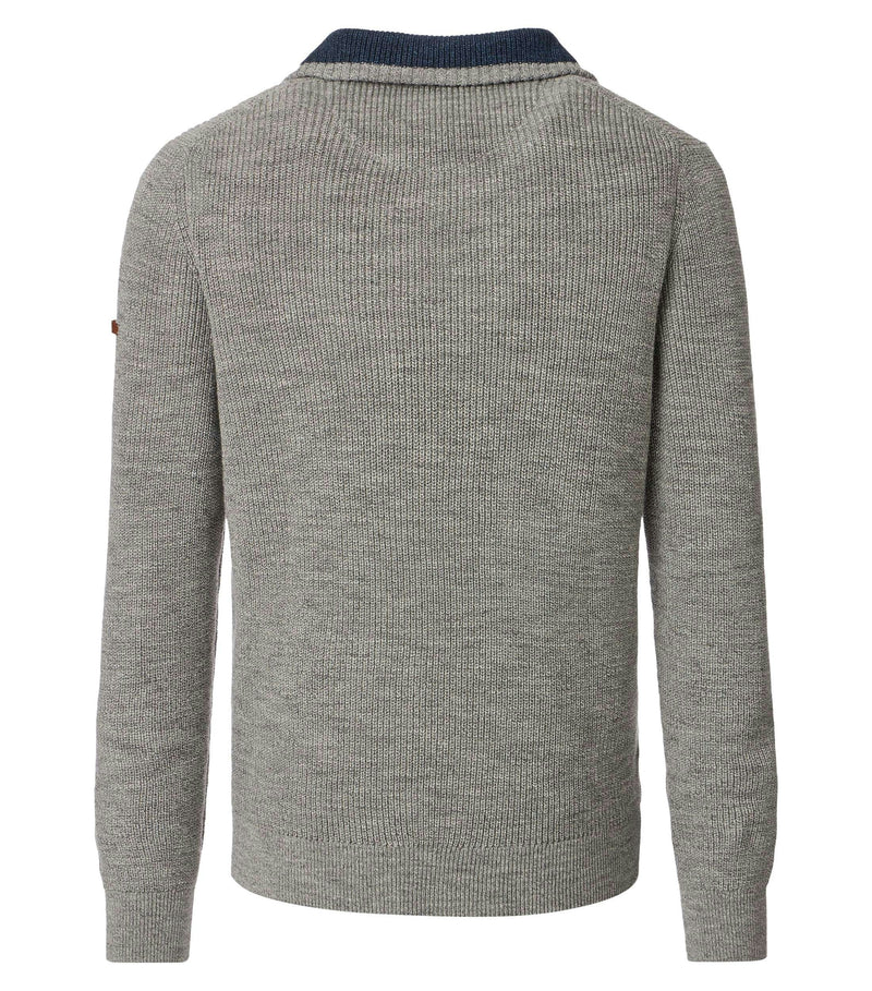 Troyer Zip Jumper - Grey