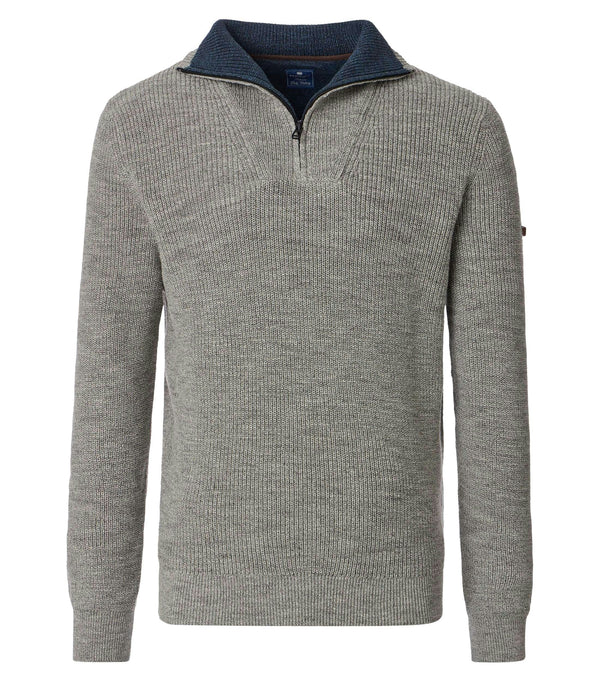 Troyer Zip Jumper - Grey