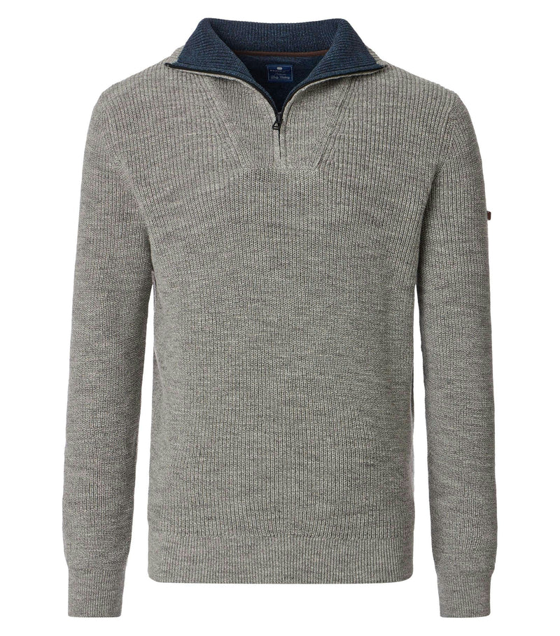 Troyer Zip Jumper - Grey