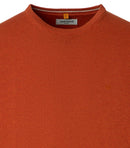 Round Neck Jumper - Terracotta