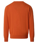 Plain V Neck Jumper - Terra