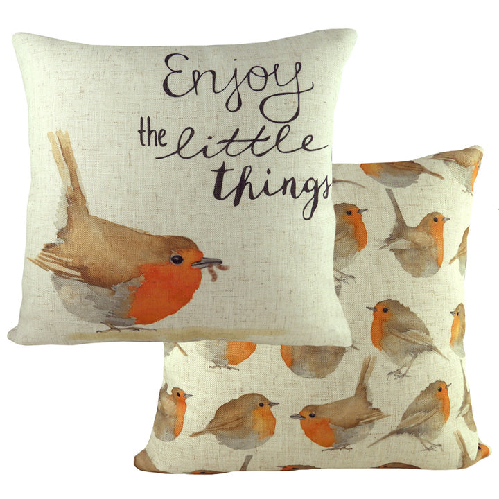 Robin Printed Cushion 43x43cm