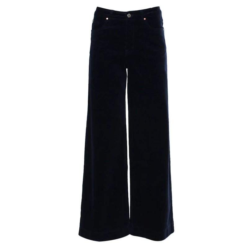 Rochelle Wide Leg Cord - Navy
