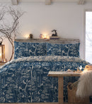 Rohan Blue Duvet Cover Set - Blue
