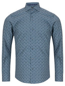 Tapered Fit Frank Shirt - Slate Blue