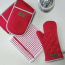 Canvas Oven Glove - Red