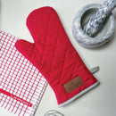 Canvas Oven Glove - Red