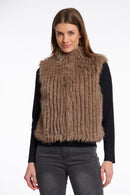 Fur Gilet - Toffee