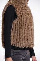 Fur Gilet - Toffee