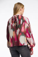 Tie Neck Blouse - Pink Shadow