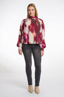 Tie Neck Blouse - Pink Shadow