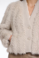 Short Faux Fur Jacket - Birch