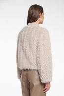 Short Faux Fur Jacket - Birch