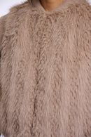 Alvita Faux Fur Gilet - Oat