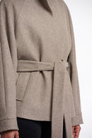 Cornelia Belted Coat - Toffee Melange