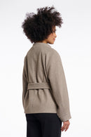 Cornelia Belted Coat - Toffee Melange