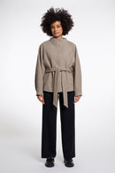 Cornelia Belted Coat - Toffee Melange
