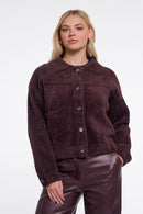 Bubbly Boxy Jacket - Fudge Cloak