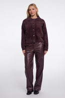 Bubbly Boxy Jacket - Fudge Cloak