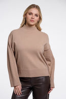 Melis High Neck Jumper - Dusty Oat