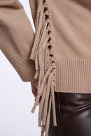 Melis High Neck Jumper - Dusty Oat