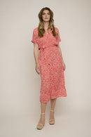 Envi Short Sleeve Dress - Coral Waves