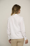 Demi Fancy Tape Blouse - White