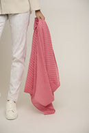 Plisse Scarf - Coral