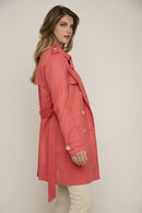 Kyona Trenchcoat - Coral